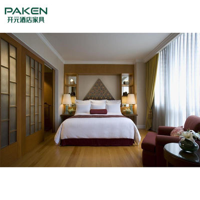 গুণ  Luxury Ash Wood Shangri La Hotel Villa Furniture কারখানা