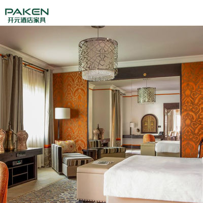 বাণিজ্যিক ওয়ালনাট কাঠের কিং আকারের ভিলা আসবাব